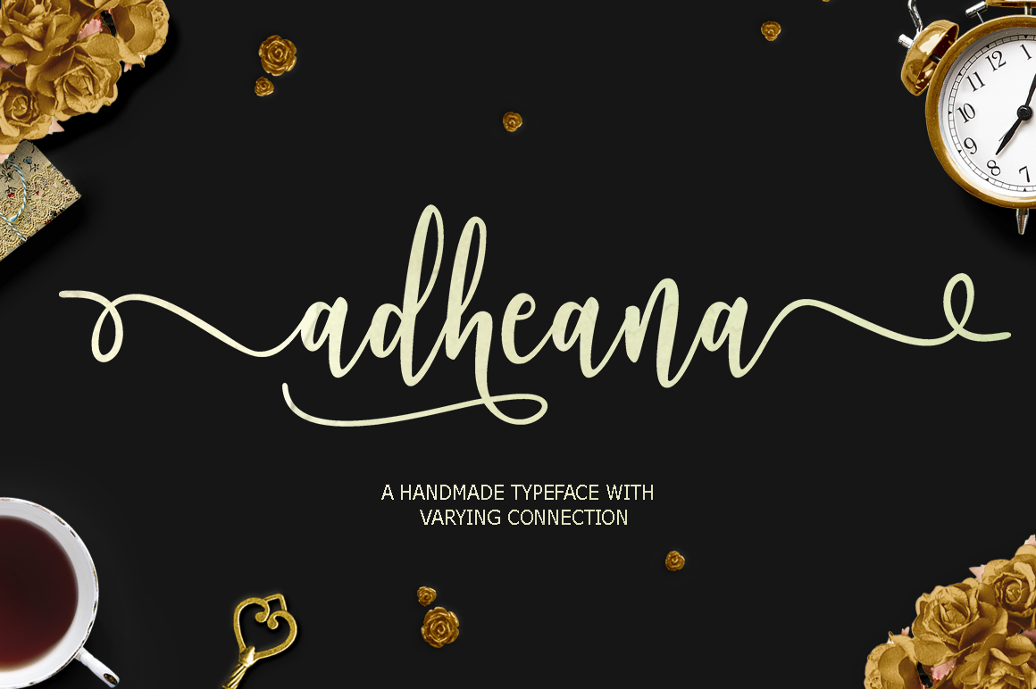 Adheana: The Bold Hand-Brushed Font for Creative Projects