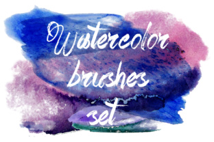 Authentic Watercolor Brushes Set for Digital Art