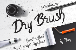 Dry Brush: A Hand-Crafted Display Font for Authentic Branding