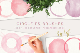 Elevate Your Digital Art with Photoshop Brushes Round Circles and Bonus Pink and Lilac Clip Art