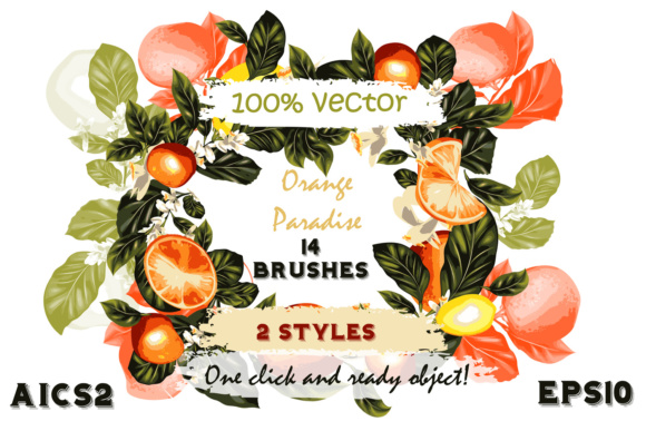 Evaluating the Set of Citrus Brushes for Adobe Illustrator