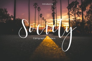 Society Script: Instant Hand-Brushed Design Impact