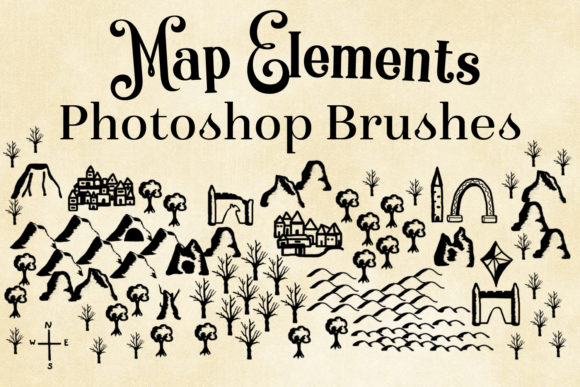 Strategic World-Building: Leveraging Map Elements Photoshop Brushes for Professional Visual Storytelling