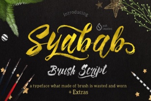 Syabab: Bold Brush Typography for Modern Design